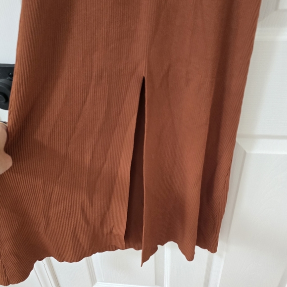 Dissh Toni Ribbed Knit Halter Neck Bodycon Maxi Dress In Mocha Size S - Picture 11 of 12